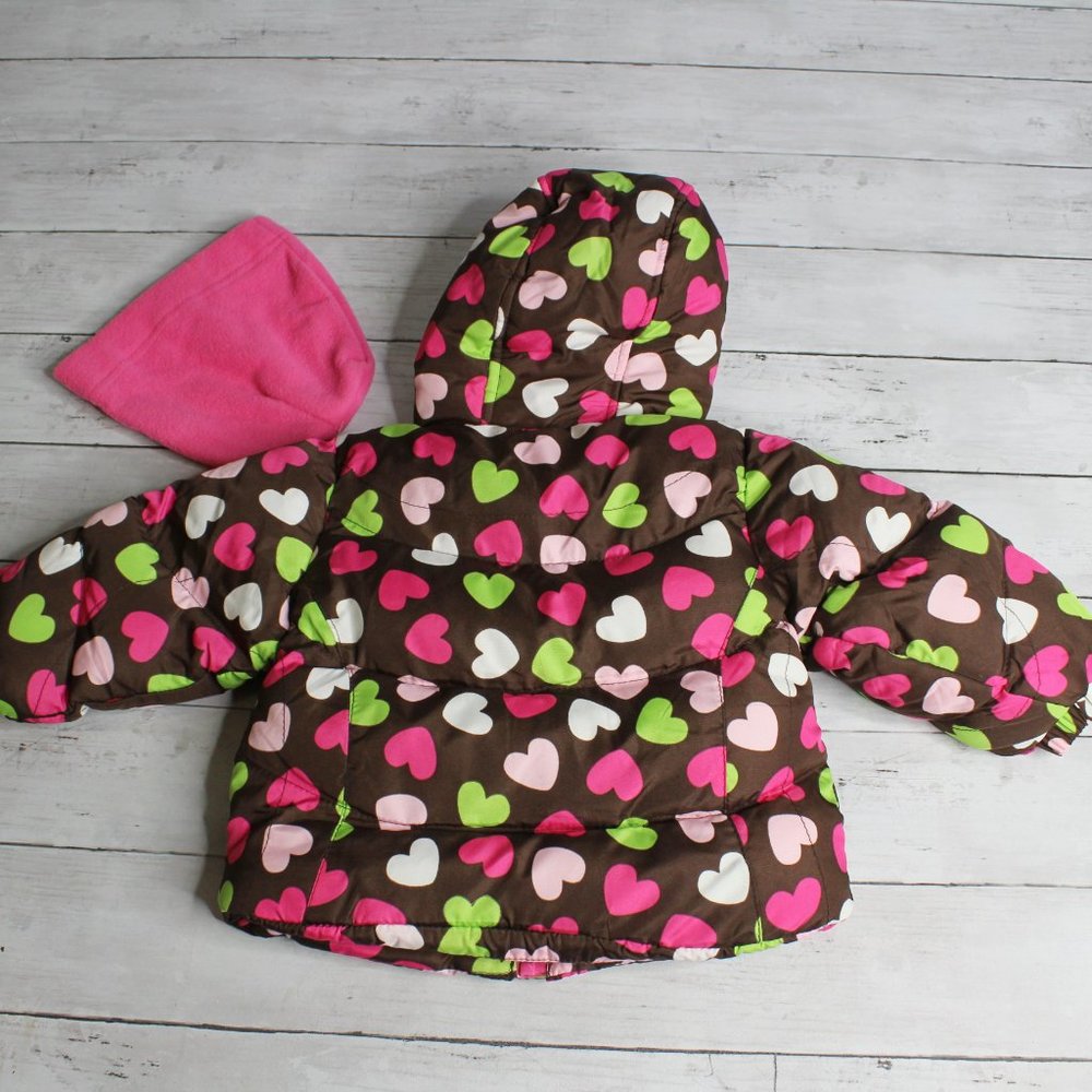 London Fog Baby Girl's Winter Puffer Coat Bib Snow Pants Size 12 Months - Picture 7 of 7